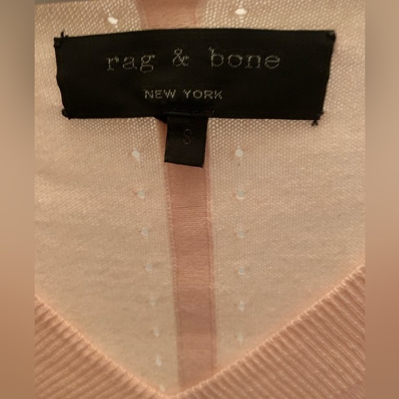 DUSTY rose Rag & bone lightweight sweater size small pink - Picture 2 of 6